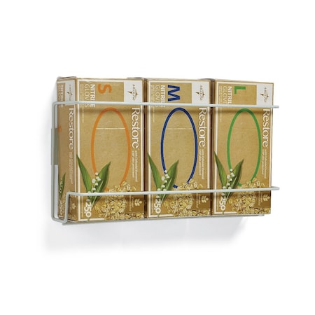 Medline Universal-Mount Wire Triple Glove Box Holder, 6PK MDS193094U