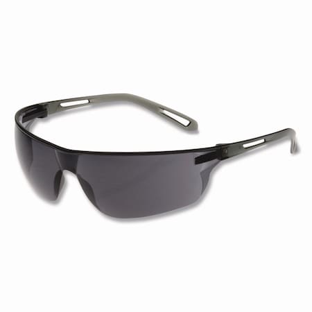 Bouton Optical Safety Glasses, Anti-Scratch, Gray Lens, Gray Frame 250-09-0001