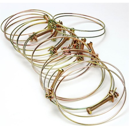 Steelex 4" Wire Hose Clamps, 10PK H5357