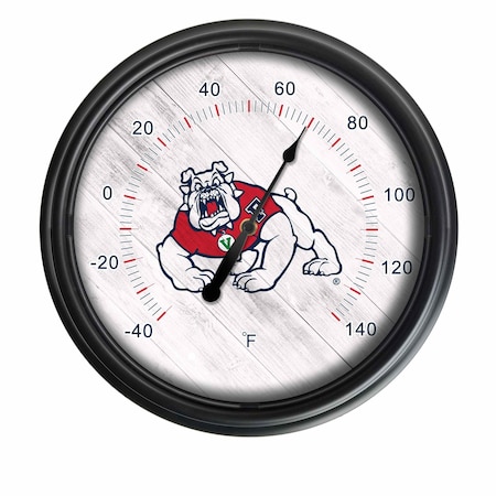 Holland Bar Stool Co Fresno State University Indoor/Outdoor LED Thermometer ODThrm14BK-08FresSt
