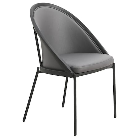 Leisuremod Urbane Collection Modern Dining Chair in Charcoal UC21CH