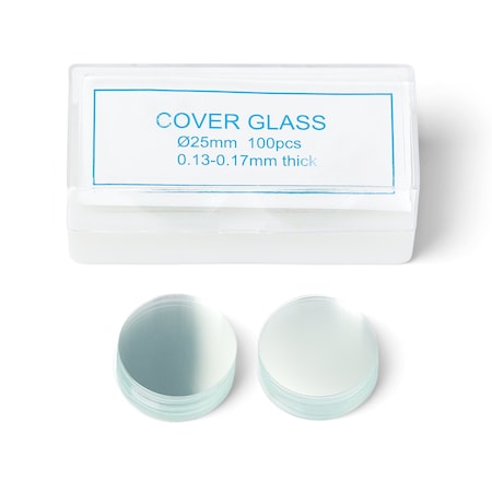 United Scientific Round Coverslips 25 mm, 100PK SQCVRSP25
