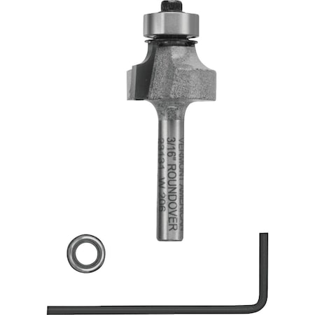 Vermont American Carbide Tip 3/16'' Roundover Bit 23131