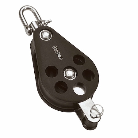 Barton Marine Barton Size 5 54mm Plain Bearing Pulley Block Single Swivel & Becket N05131