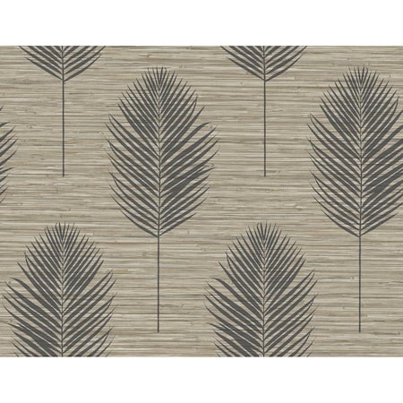 A-Street Prints Bali Light Brown Fern Wallpaper 2988-70206