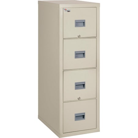 Fire King Fireking Fireproof 4 Drawer Vertical File Cabinet Legal 20-13/16"Wx31-9/16"Dx52-3/4"H Parchment 4P2131-CPA