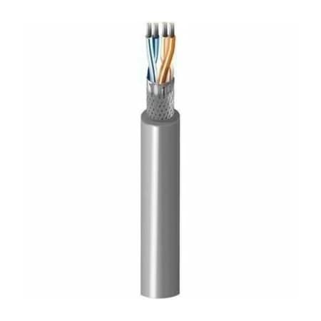 Belden Multi-Conductor Cable, AWM, 24 AWG, 4 C, Chrome, PVC, Stranded, 30V AC, Indoor, 1000 ft 9842 0601000