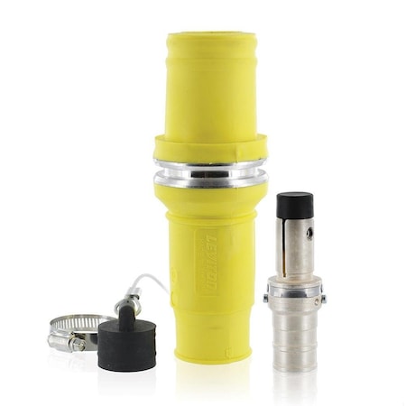 Leviton Rhino-Hide 49 Series Male Connector Yel 49M44-Y