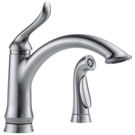 Delta Linden Single Handle Kitchen Faucet with Spray 4453-AR-DST