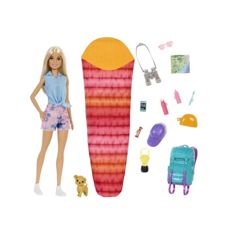 Barbie Malibu Camping Doll Multicolored HDF73