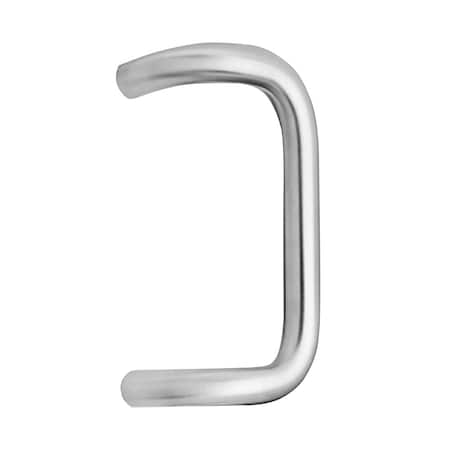 Sargent Offest Door Pull, 1in Diameter by 10in CTC, Satin Stainless Steel Finish 862 32D