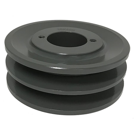 B&B Manufacturing Bushing 2 Groove V-Belt Pulley 4.75 inch OD 2BK50H