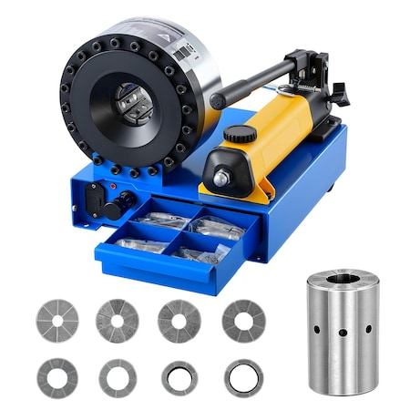 Vevor High Pressure Hose Crimping Tool Manual Hydraulic Hose Crimper with 8 Dies MK-16