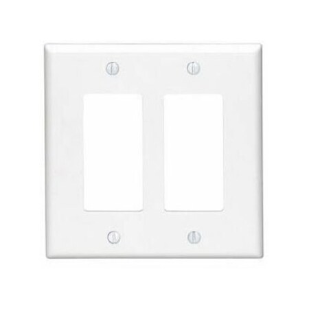 Leviton WALLPLAT2G GFCI DECOR WH PJ262-00W