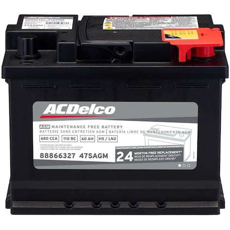 Acdelco BATTERY ASM ., Vehicle Battery,  47SAGM