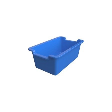 Deflecto Antimicrobial Rectangular Storage Bin - 5.06in Height x 13.24in Width x 8.05in Depth - 39510BLU