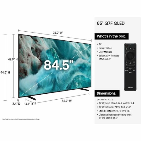Samsung 85 QLED 60Hz 4K QN85Q7FAAFXZA