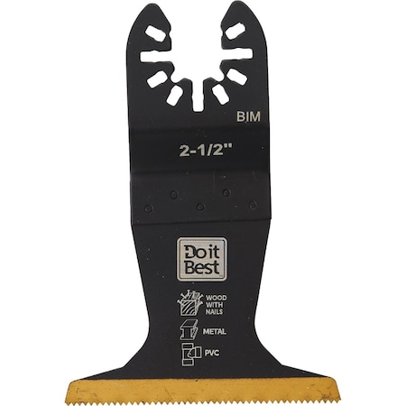 Do It Best 2-1/2'' Titanium Coated Metal Cutting Oscillating Multi-Tool Blade QJDIB-OS-011