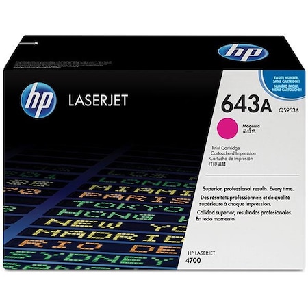 Hp 643A (Q5953A) Magenta Original LaserJet Toner Cartridge (10,000 Yield) Q5953A
