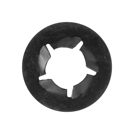 Auveco Pushnut Bolt Retainer 1/4in Bolt 1/2in Od Black Phosphate, 100PK 22797