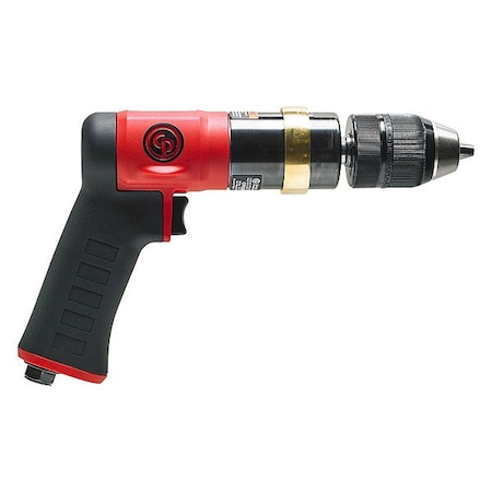 Chicago Pneumatic Air-Powered Drill, 1/4 in, NPT, Keyless CP9288C