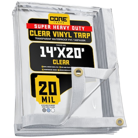 Core Tarps Tarp, 6 ft x 8 ft, 30 Mil, Blue, Polyethylene, UV Resistant CT-203-6X8