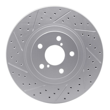 Dynamic Friction Co DFC Geoperformance Rotor - Drilled and Slotted 830-13034L