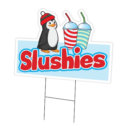 Signmission Slushies Yard Sign & Stake outdoor plastic coroplast window, C-DC-1824-DS-Slushies C-DC-1824-DS-Slushies