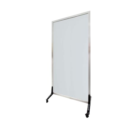 Aarco Freestanding Full Glass Markerboard 72"x48" FGM7248