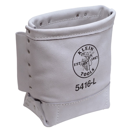 Klein Tools Tool Pouch, White, Leather, 1 Pockets 5416L