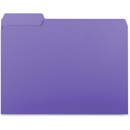 Business Source File Folder, Purple, Paperboard, PK100 BSN99717