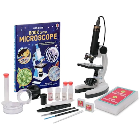Amscope IQCREW by Kid's Premium 85+ piece Compound Microscope, Color Camera and Interactive Kid's Software K M40-WM