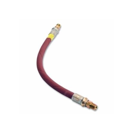 Alemite Grease Gun Extension Hose, 12 in L, Elastomeric, 1/8 in NPTF(M), 4,800 psi, Black 025-B317850-1