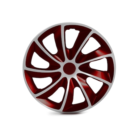 Altertrim 14 in Univ Hubcaps for steel whls, Snap-On, (White & Red Lacq), 4PK CHB-5084-WR-14