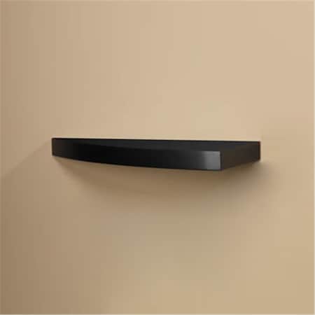 Amore Designs Wood Shelving Grande Black Curved Shelf GRD1024BK