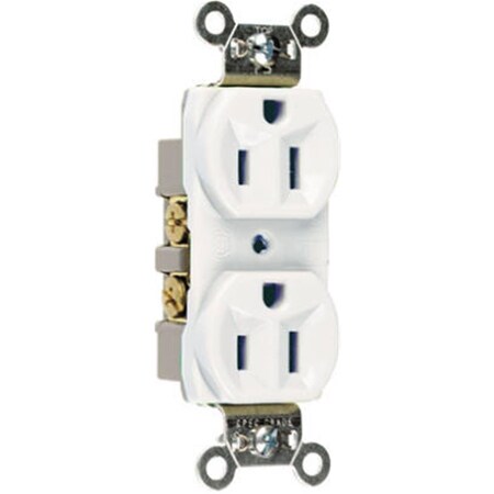 Nextgen CRB5262WCC12 Heavy Duty Duplex Outlet, 15A, White NE570257