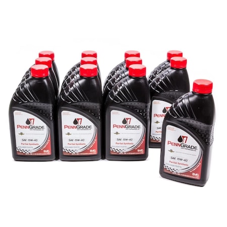 Penngrade Motor Oil 71586 1 qt. 15W40 Partial Synthetic Racing Oil, Case of 12, 12PK BPO71586-12