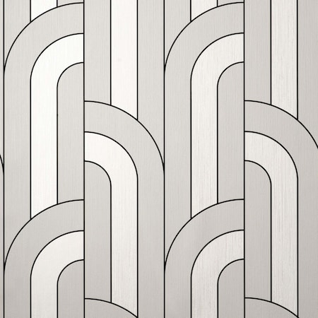 Advantage Ezra Platinum Arch Wallpaper 4157-42843