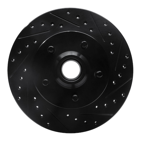 Dynamic Friction Co DFC Brake Rotor - Drilled and Slotted - Black 633-42018R