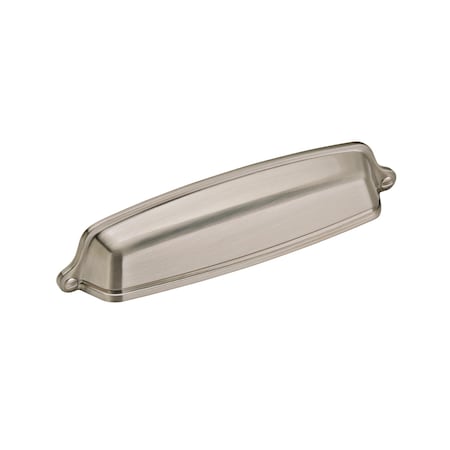 Amerock Stature 5-1/16 in 128 mm Center-to-Center Satin Nickel Cabinet Cup Pull BP22439G10