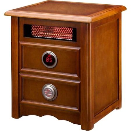 Dr Infrared Heater Portable Infrared Space Heater with Nightstand Design, Furniture-Grade Cabinet, 1500W DR-999