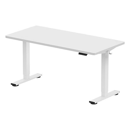 Flexispot Desk, Electric, Adjustable, White, 60x24 E2WR6024W