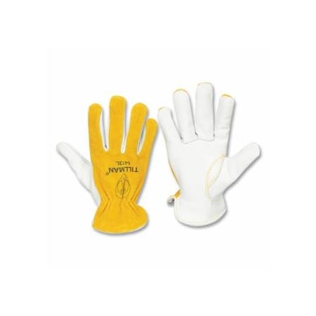 Tillman Drivers Gloves, X-Large, Polyester Stiching/Top Grain B Cowhide Palm/Split Cowhide BOH, 12PK 724-1413XL