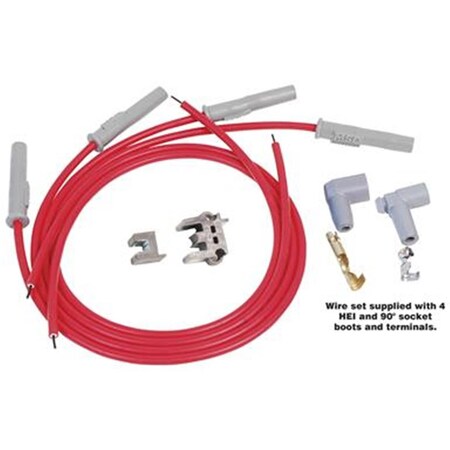 Msd Co. 31189 Spark Plug Wire Set - 8 Cylinder, Red M46-31189