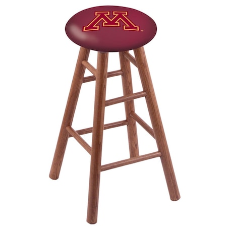 Holland Bar Stool Co Oak Bar Stool, Medium Finish, Minnesota Seat RC30OSMed