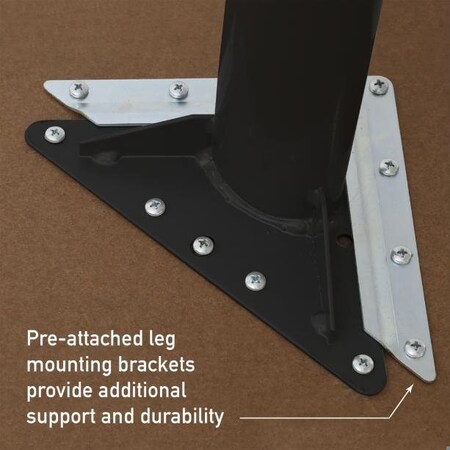 Correll Diamond 34 in W, 30 in L, 25 in to 35 in H, Particleboard, Gray Granite AD3034TF-DIA-15