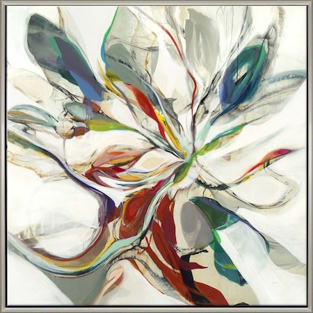 Homeroots Halcyon Silver Floater Frame Wall Art 649167