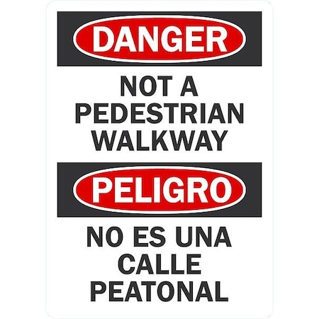 Lyle Danger Not A Pedestrian Walkway G-1476-PL_10x14