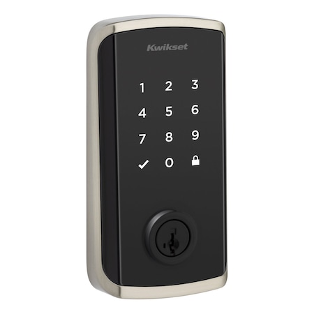 Kwikset Touchscreen Deadbolts Single Cylinder Satin Nickel 9801WIFITHRDTSCR-15S