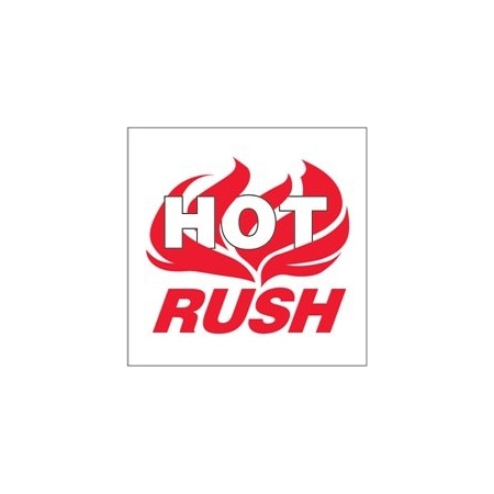 Bubblefast 4 x 4'' - ''Hot Rush'' Labels BFDL3193
